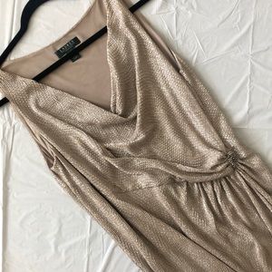 Gold Ralph Lauren evening dress